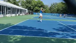 Lloyd Harris forehand practice