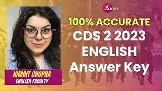 CDS 2023 Exam Analysis | CDS Exam English Paper Analysis 2023 | CDS 2 2023 Answer Key