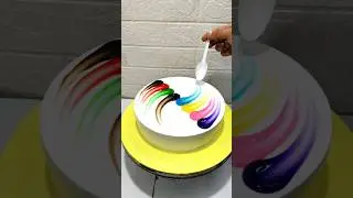 New Look Vanilla Rainbow🌈Cake|Multi Fush Cake #shorts #youtubeshorts #viralvideo #video #cake #food