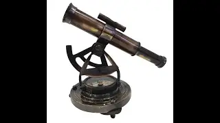 Vintage Design Surveyor Navigation Instrument Theodolite Telescope Compass Nautical Collectible