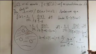 Holomorfa entonces anal&iacute;tica