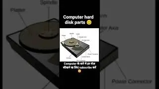 Computer hard disk parts #Computer hardware #shorts