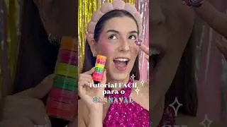 TUTORIAL DE MAKE F&Aacute;CIL PARA O CARNAVAL 🪩✨💖 gostaram? #maquiagem #maquiagemcarnaval