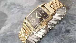 Serviced Vintage 1952 Bulova Treasurer Men's Watch New Crystal Rare Black Dial