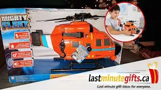 Mighty Fleet Motorized Coast Guard Helicopter - Flashing Lights and Sound Effects - Amazon Gift Idea