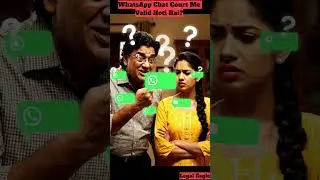 WhatsApp Chat Court Me Valid Hoti Hai? | Legal Truth ⚖️ #denzelwashington #legalshorts #denzel #yt