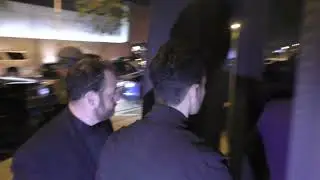 Joe Jonas and John Lloyd Taylor arrive for dinner at Craigs restaurant in West Hollywood