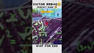 Victor 999+IQ 😂 Perfect Nade 😎#viral #shortsvideo #shorts #bgmi #pubgmobile