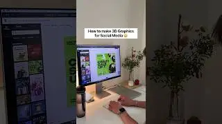 Make a 3D Graphics for social media #3d #3delement #graphics #graphicdesign #shorts #shortsvideo #ui