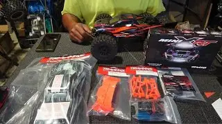 Traxxas mini XRT light kit  arms and wing installation how to video complete overhaul