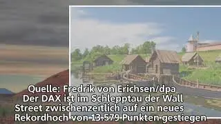 Dank starker US-B&ouml;rse -                                   DAX