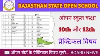 राजस्थान स्टेट ओपन बोर्ड प्रैक्टिकल फाइल,rsos practical subject,  rsos practical file kese banaye