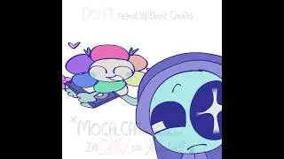 uhh feeding moonshell fans again|| #dandysworld #moonshell #skipifhate #myocatzahra #animation #yay