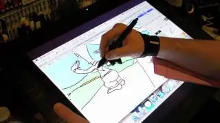 Drawing steve and roger smith (from american dad) on wacom cintiq 21ux