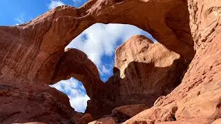 Double Arch Trail - Arches National Park - Moab, Utah - 4K