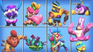 todas as novas skins vencendo & perdendo e a data e o pre&ccedil;o(brawl stars skins animation)