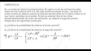 PROBABILIDAD (16), PROBABILIDAD, EJERCICIO 24