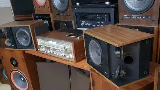 BOSE 301 ii Speakers and Pioneer SX-950 Stereo Receiver- Vintage Sound Demo