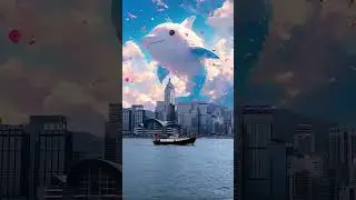 🌌🐋 Shocking! A Man Sees a Gorgeous Blue Whale Flying in the Sky | Unreal Beautiful Scene ✨😱 #whalesi