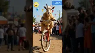 Circus goat❤️II Ch&uacute; d&ecirc; biểu diễn xiếc👍😍#circus #goat