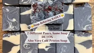 Making All Natural DETOX Aloe Vera & Essential Oil CP Soap - Super Fast Trace!  Ellen Ruth Soap