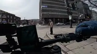Winter Riding 2/2 On Rue Rachel Westbound With Teewing Mars XTR  10000W Electric Scooter