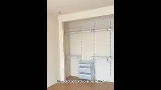 Metal wardrobe that can be installed without building walls