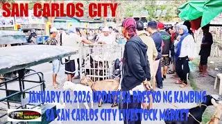 January 10, 2026 Update sa Presyo ng kambing sa San Carlos City Livestock Market #marketday 