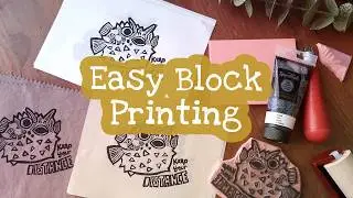 Let's Try Block Printing! (feat. Speedball basic kit)