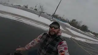 Winter biking fun 