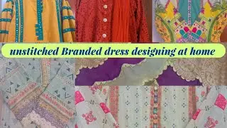 Branded and local dress designing|how to design summer dresses| #urdu #hindi #summercollection#2023