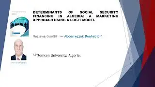 Determinants of Social Security Financing in Algeria A Marketing JSER 2022 91 27 38