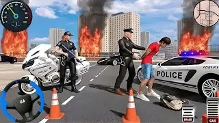 US Police Car Driving Chase Simulator 3D - Real Multi-Storey Cars Driver 2025 - GamePlay Android