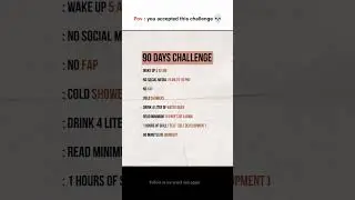 From Lazy to Focused &ndash; 90 Day Challenge Begins #shorts #discipline #focus
