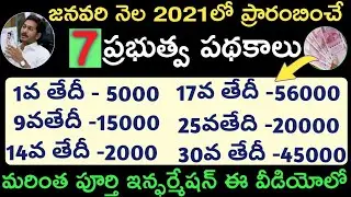 Ap upcoming january month schemes 2021|ammavodi latest news|vasathi deevena latest news|cheyuta loan