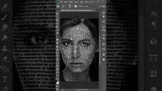 Text Portrait Effect in Photoshop  #textportrait #texteffect #cooltext ##photoshop #cooleffects