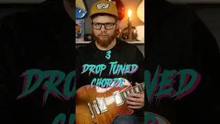 Drop tuning chords 🤘#metalcore #thrashmetal #gibsonguitars