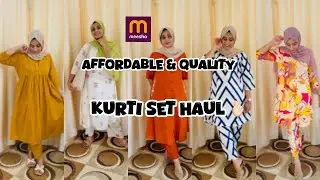 MEESHO AFFORDABLE KURTI SET HAUL MALAYALAM &bull; TRY ON REVIEW 