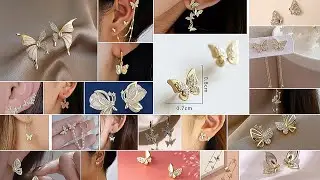 50+ Latest Aesthetic Butterfly Earrings For Girls 2025 |Simple and Classy Earings Design 