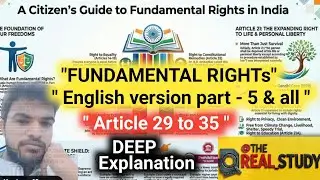 Article 29&ndash;35 ! Fundamental Rights explained in english .Minority & Constitutional Rights,Cultural