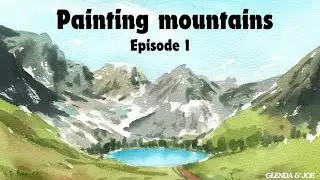 Painting mountains Episode 1 | Shaking Hands Arts with Fralins and Friends #mountains #painting