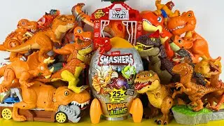 ASMR Satisfying Unboxing Jurassic World Rebirth T-rex Mosasaurus Pteranodon Spino Raptor Dino Truck