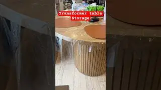 Transformer round table storage ideas #transformertable #diningtable #storageideas