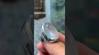Beautiful moonstone hand made silver ring anyone interested WhatsApp 03429444713