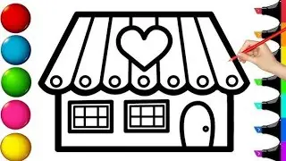 How to draw a house 🏡/art for kids hub/art for kids/follow along drawing lesson /cute drawings