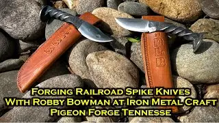 Making a Knife at Iron Mountain Metal Craft in Pigeon Forge Tennessee