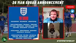 26 MAN ENGLAND SQUAD REACTION