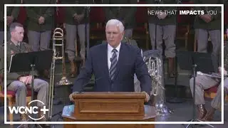 Former Vice President Mike Pence speaks at funeral for Retired Army Sgt. Michael Verardo