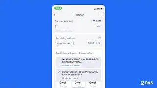 How to Transfer to DAS account in Huobi Wallet?