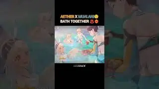 Hot Spring Bath or Milk 🥛 😉#genshin #shorts
